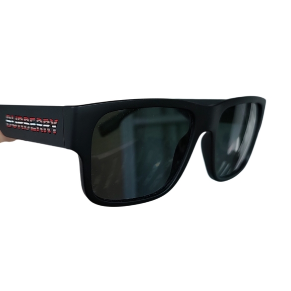 Burberry Knight Matte Black Men's Sunglasses With Dust Bag And Case - Picture 8 of 10